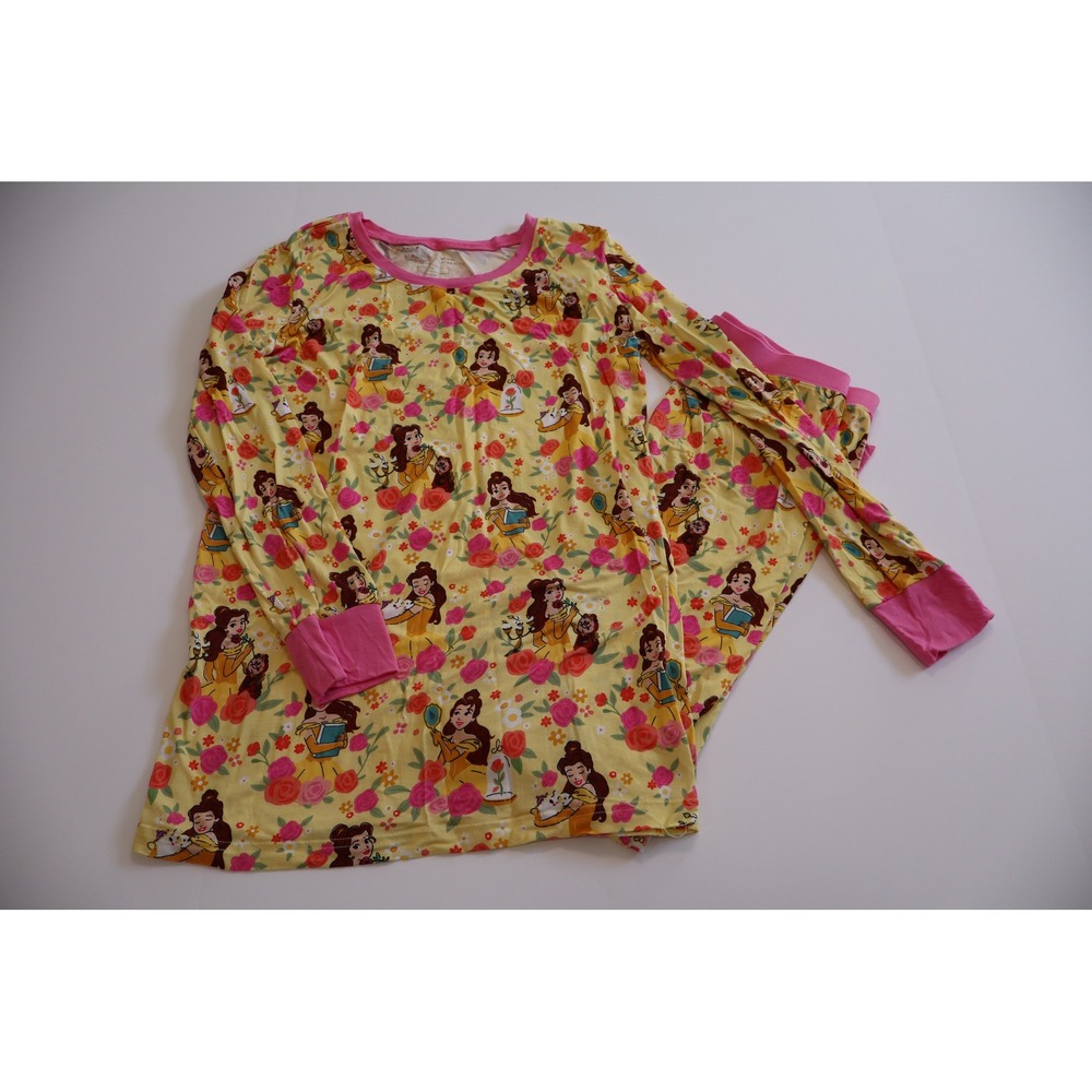 Little Sleepies Disney Beauty and the Beast Belle Bamboo Pajama Set Size 16